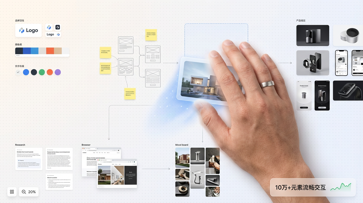 无限画布 - Tldraw 实时协作